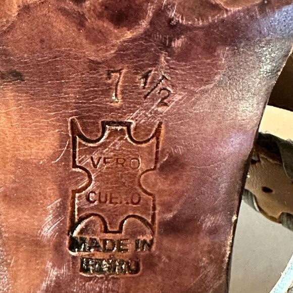 JOHN FLUEVOG Women's Hopscotch Tuggawar Strappy Heeled Sandal Blue Size 7.5 - Picture 12 of 16